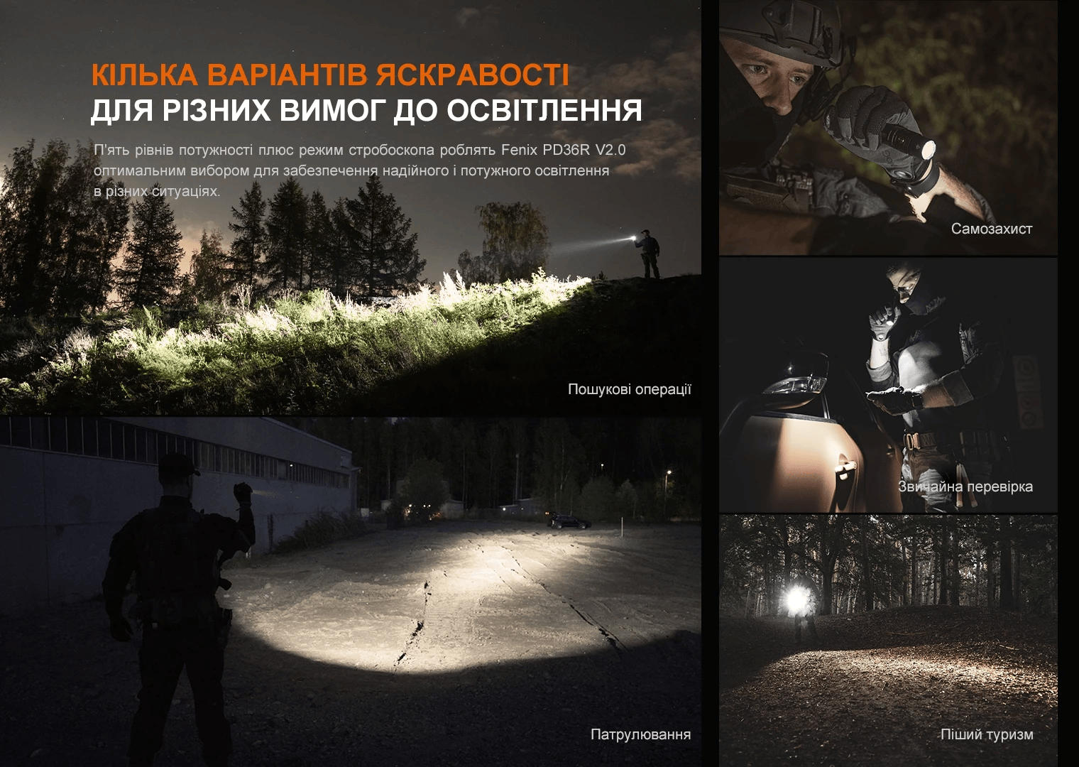 Фонарь ручной Fenix PD36R V2.0 Фото 3